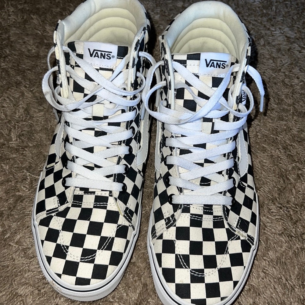 Sk8 Hi Checkered Vans